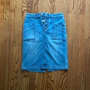 Anthropologie Jean Skirt